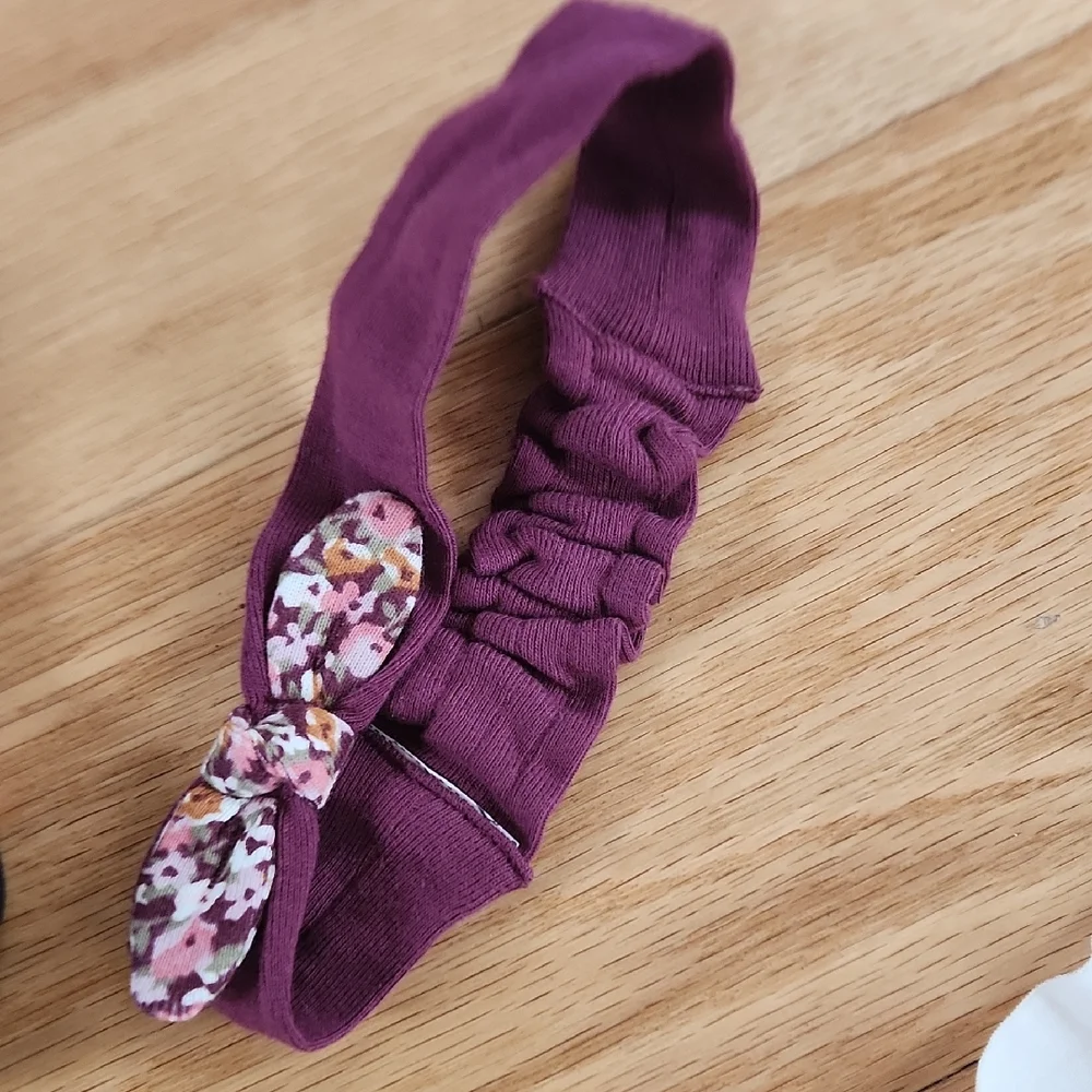 Bundle Of Kids Headbands Hair Accessories Set - Purple, Pink, Cream, Blue
